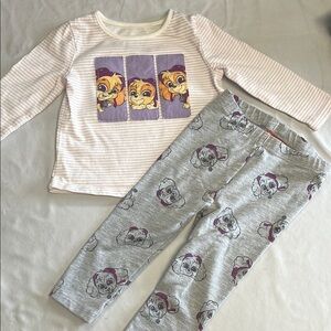 9M Paw Patrol Skye long sleeve top and leggings set